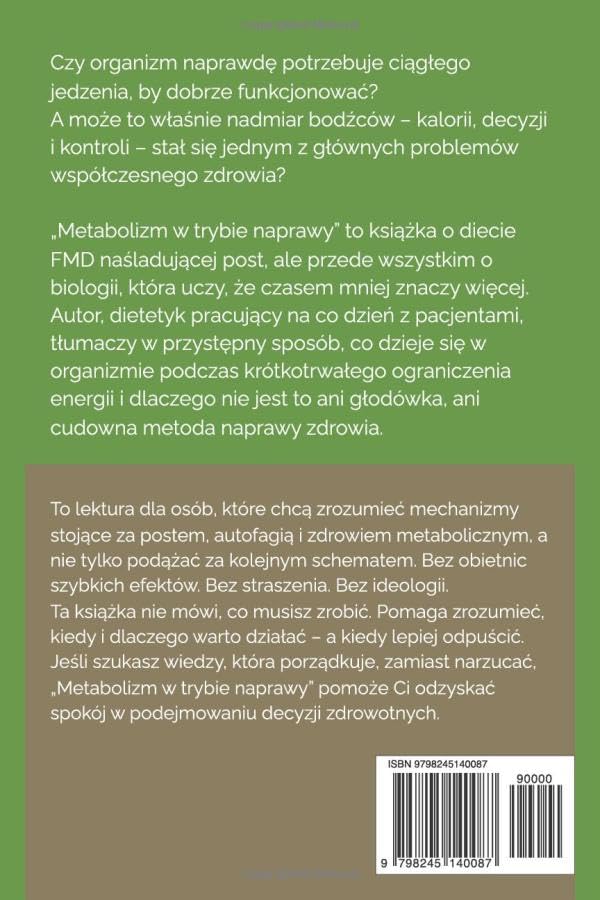 Metabolizm w trybie naprawy: Jak działa dieta FMD naśladująca post. A. Adler - obrazek 3